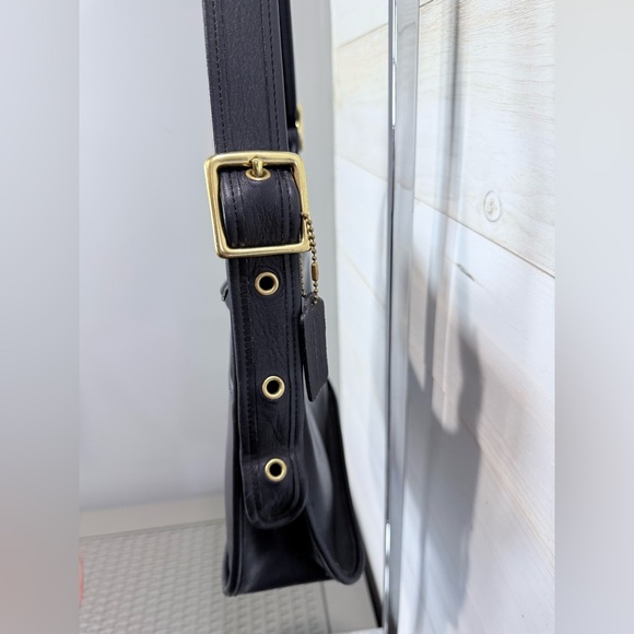 COACH Legacy Zip Bag Vintage 9966 Black Glove-Tanned Leather Made in USA 2001 - Picture 8 of 14